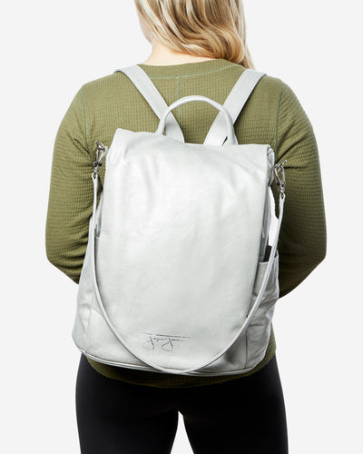 Katie Backpack - Silver Backpack Joey James, The Label   