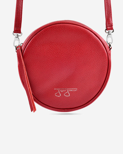 Isabelle Circle Bag - Flame Isabelle Solid Circle Bag Joey James, The Label   