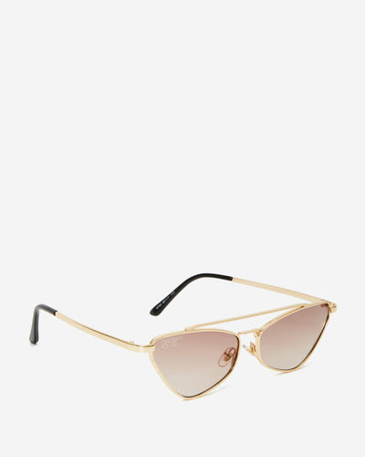 Geometric Frame Sunglasses - Gold Metal Frame with Gold Lens Sunglasses Joey James, The Label   