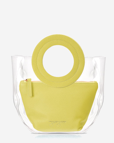 Lacey Bag - Lemon Lacey Clear Bag Joey James, The Label   