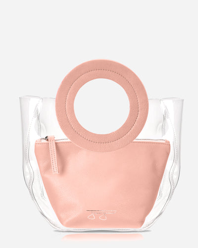 Lacey Bag - Buffed Pink Lacey Clear Bag Joey James, The Label   