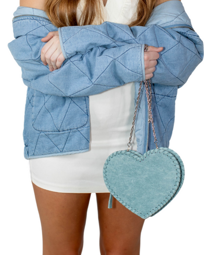 Reagan Heart Bag - Turquoise  Joey James, The Label   