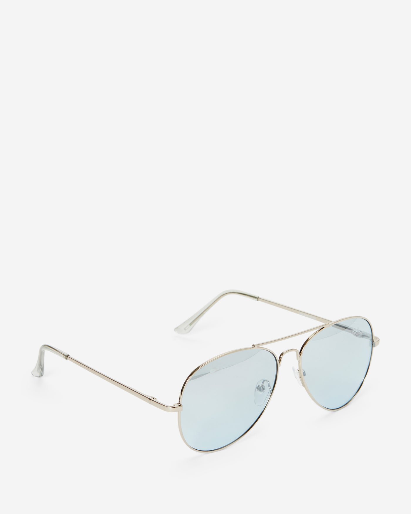 Classic Aviator Sunglasses - Light Gold Metal Frame with Blue Lens Sunglasses Joey James, The Label   