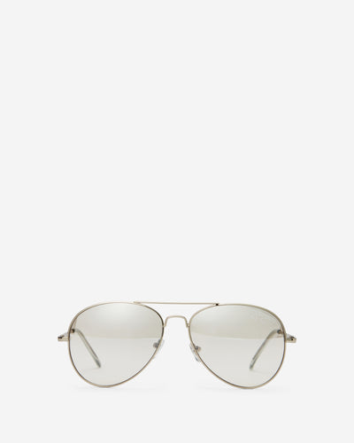 Classic Aviator Sunglasses - Light Gold Metal Frame with Clear Smoke Lens Sunglasses Joey James, The Label   